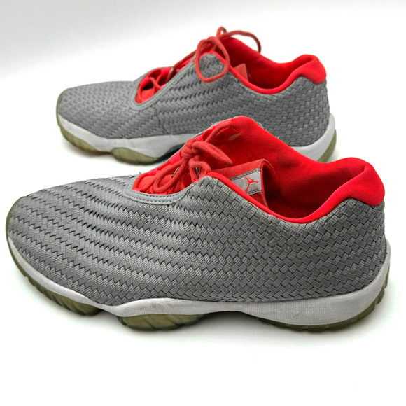NIKE AIR JORDAN | Men\'s 9.5 Wolf Grey Basketball Athletic Shoes Sneakers Low Top main image 8